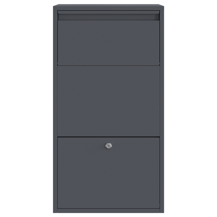 Cassetta per Pacchi Antracite 44x22x82 cm Acciaio