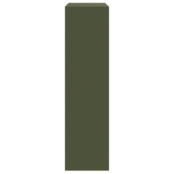 Cassetta Postale Verde Oliva 44x22x82 cm Acciaio