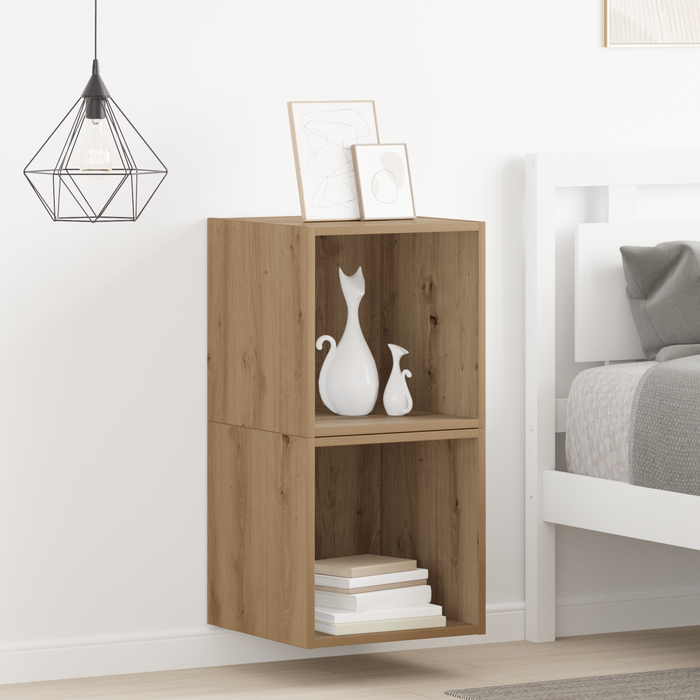 Armadi a muro 2 pezzi Rovere Artisan 37x37x37 cm in legno ingegnerizzato