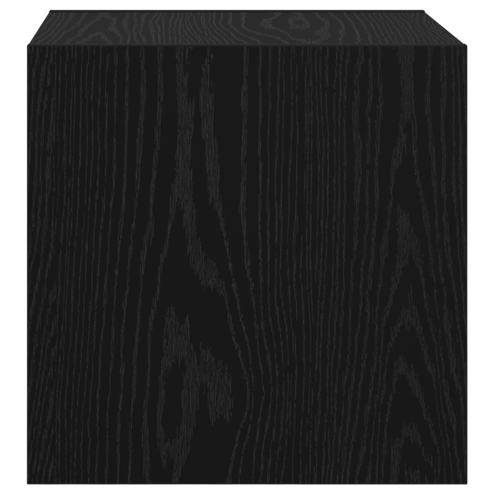Armadi a parete 2 pz Nero Rovere 37x37x37 cm in legno ingegnerizzato