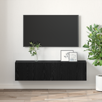 Set di Mobili TV Rovere Nero Legno ingegnerizzato Piccolo