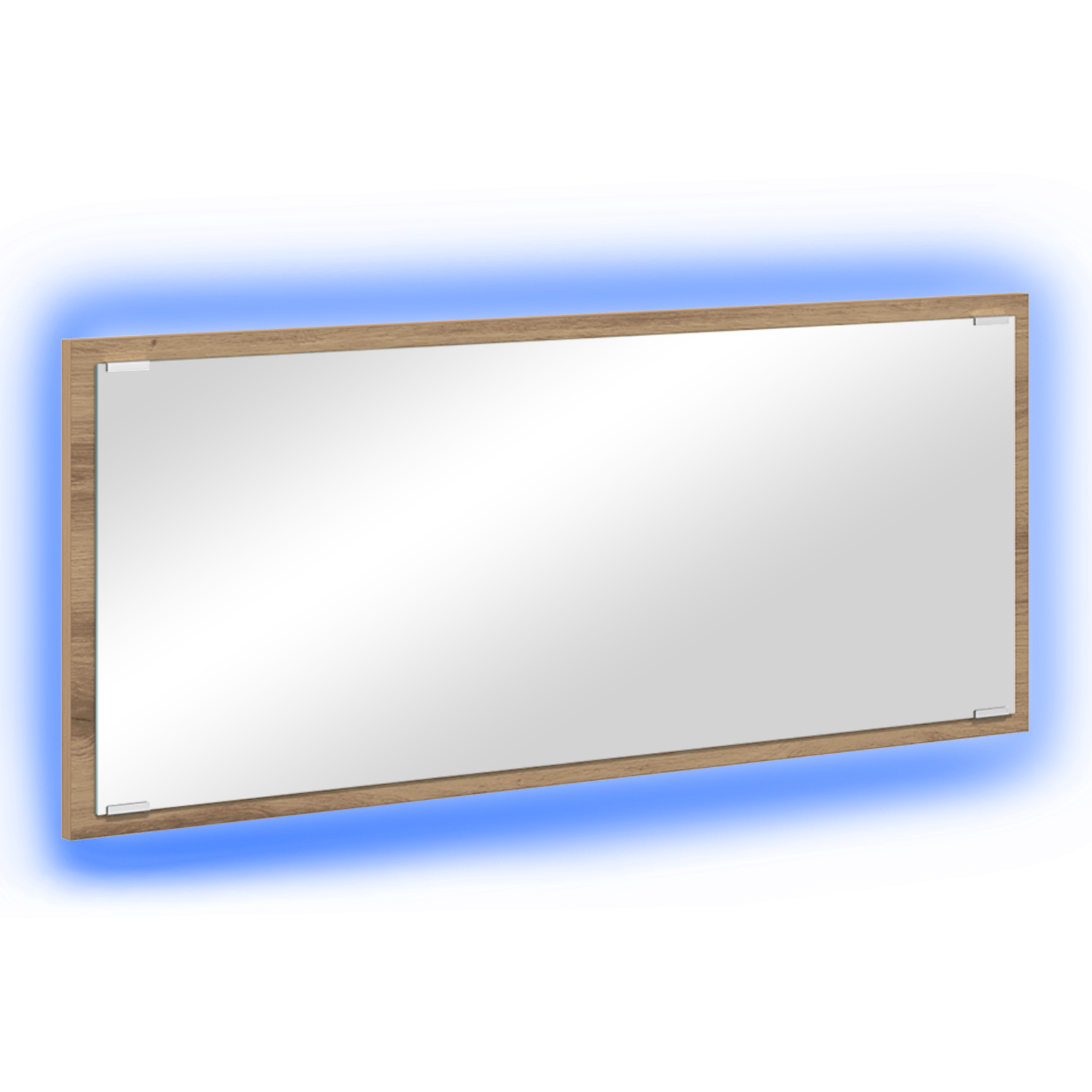 Specchio da Bagno Quercia Artigianale Legno ingegnerizzato, Vetro