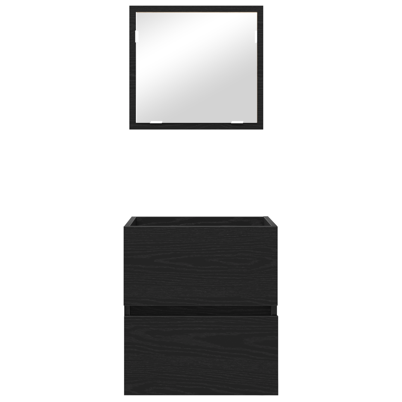 Mobiletto da bagno - Rovere Nero Legno ingegnerizzato Standard