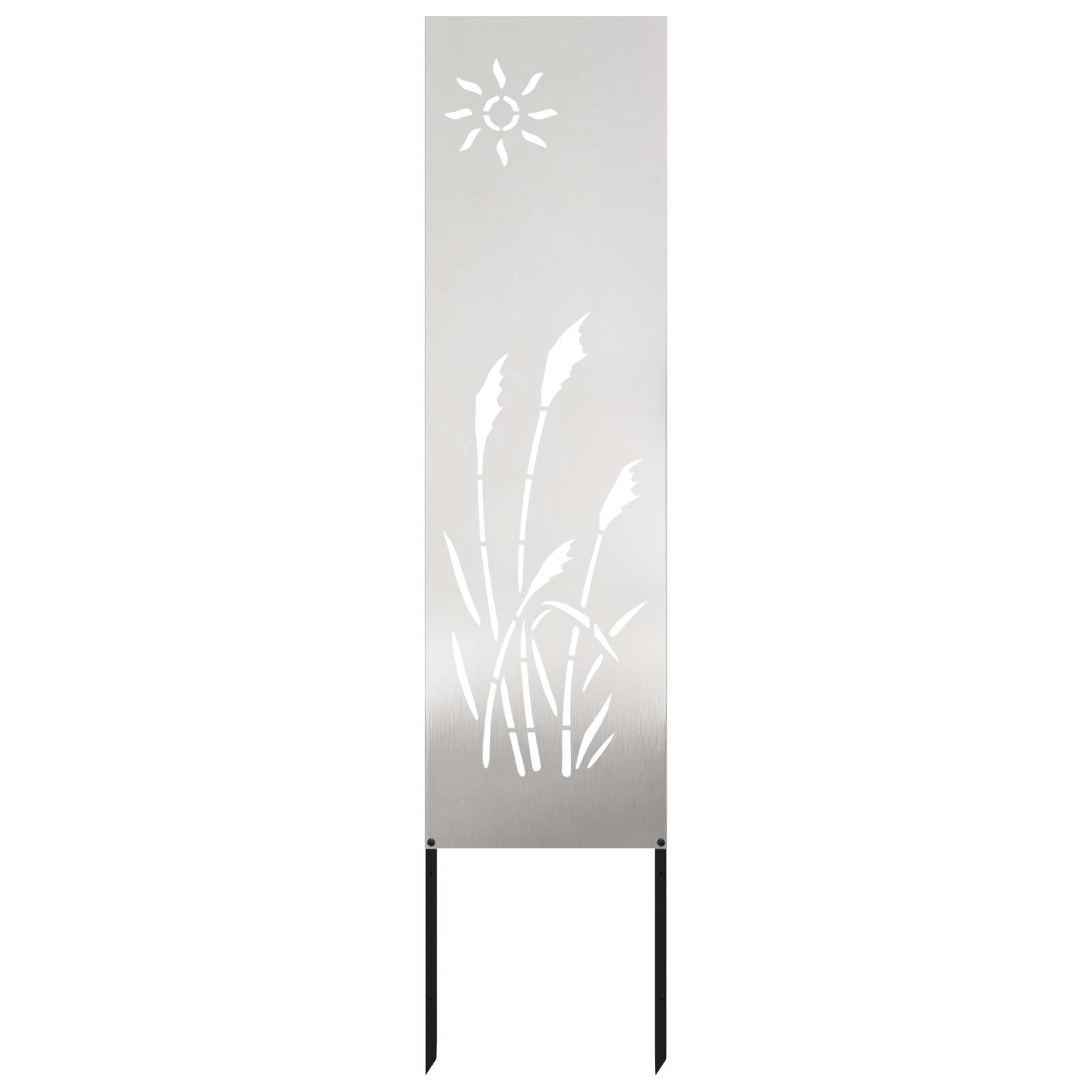 vidaXL Pannello Decorativo da Giardino Altro Argento 32 x 140 cm