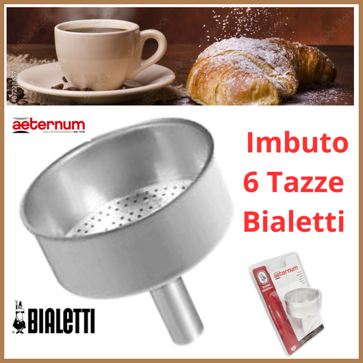 Imbuto per caffettiera bialetti aeternum alluminio ricambio 6 tazze moka macchina caffe caffè