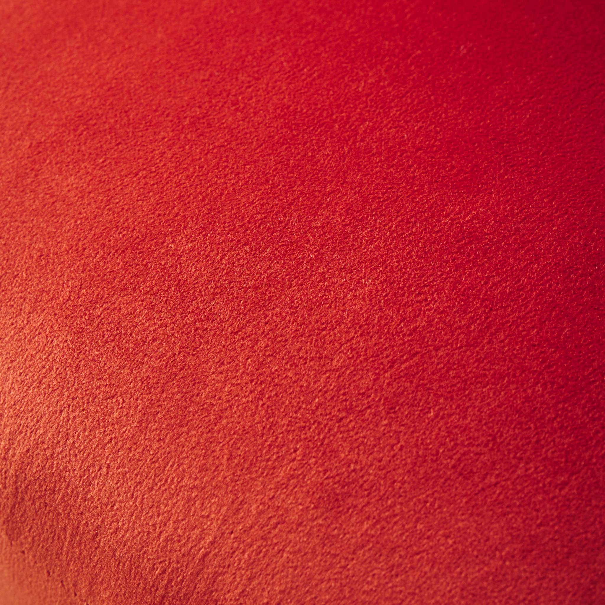 Poltrona tripode in velluto, arancione