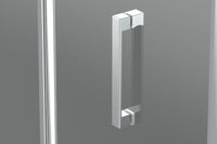 Box doccia 90x90 cm semicircolare angolare H195 cm ELIA Cromato