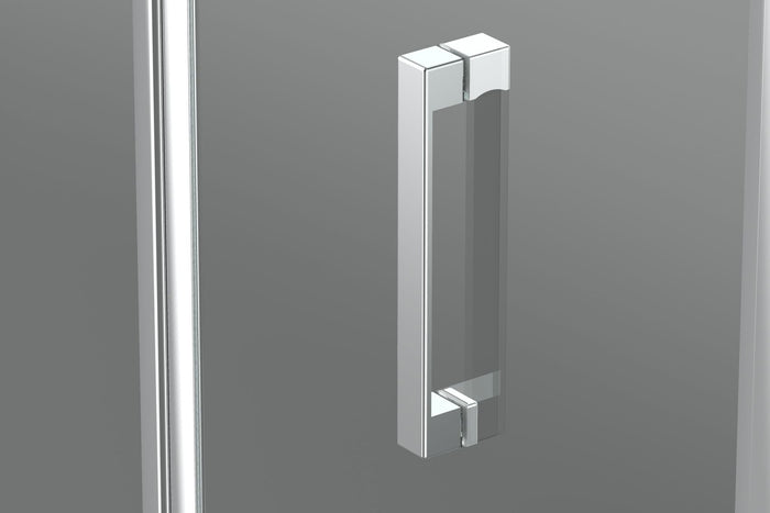 Box doccia 90x90 cm semicircolare angolare H195 cm ELIA Cromato