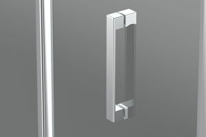 Box doccia 80x80 cm semicircolare angolare H195 cm ELIA Cromato