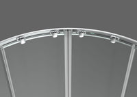 Box doccia 90x90 cm semicircolare angolare H195 cm ELIA Cromato