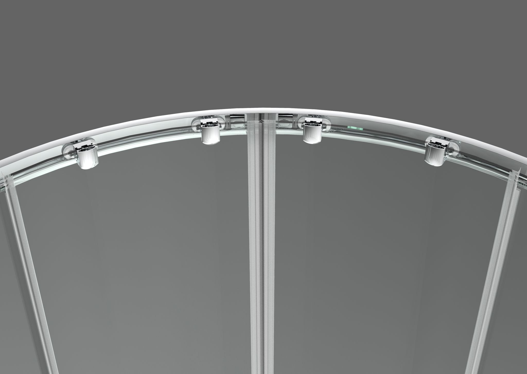 Box doccia 80x80 cm semicircolare angolare H195 cm ELIA Cromato