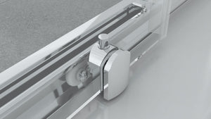 Box doccia 80x80 cm semicircolare angolare H195 cm ELIA Cromato