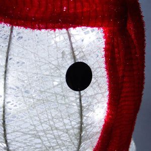 Pupazzo di Neve Luminoso Decorazione da Esterno per la Casa Luci LED Pupazzo di Natale per Giardino - Bianco