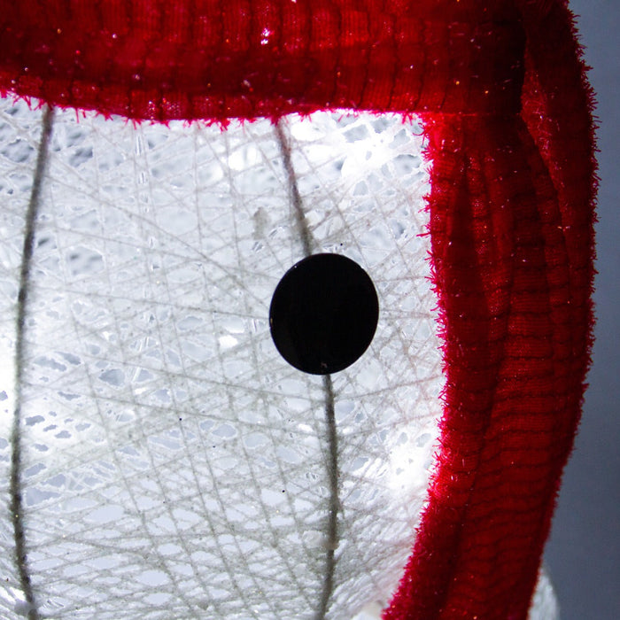 Pupazzo di Neve Luminoso Decorazione da Esterno per la Casa Luci LED Pupazzo di Natale per Giardino - Bianco