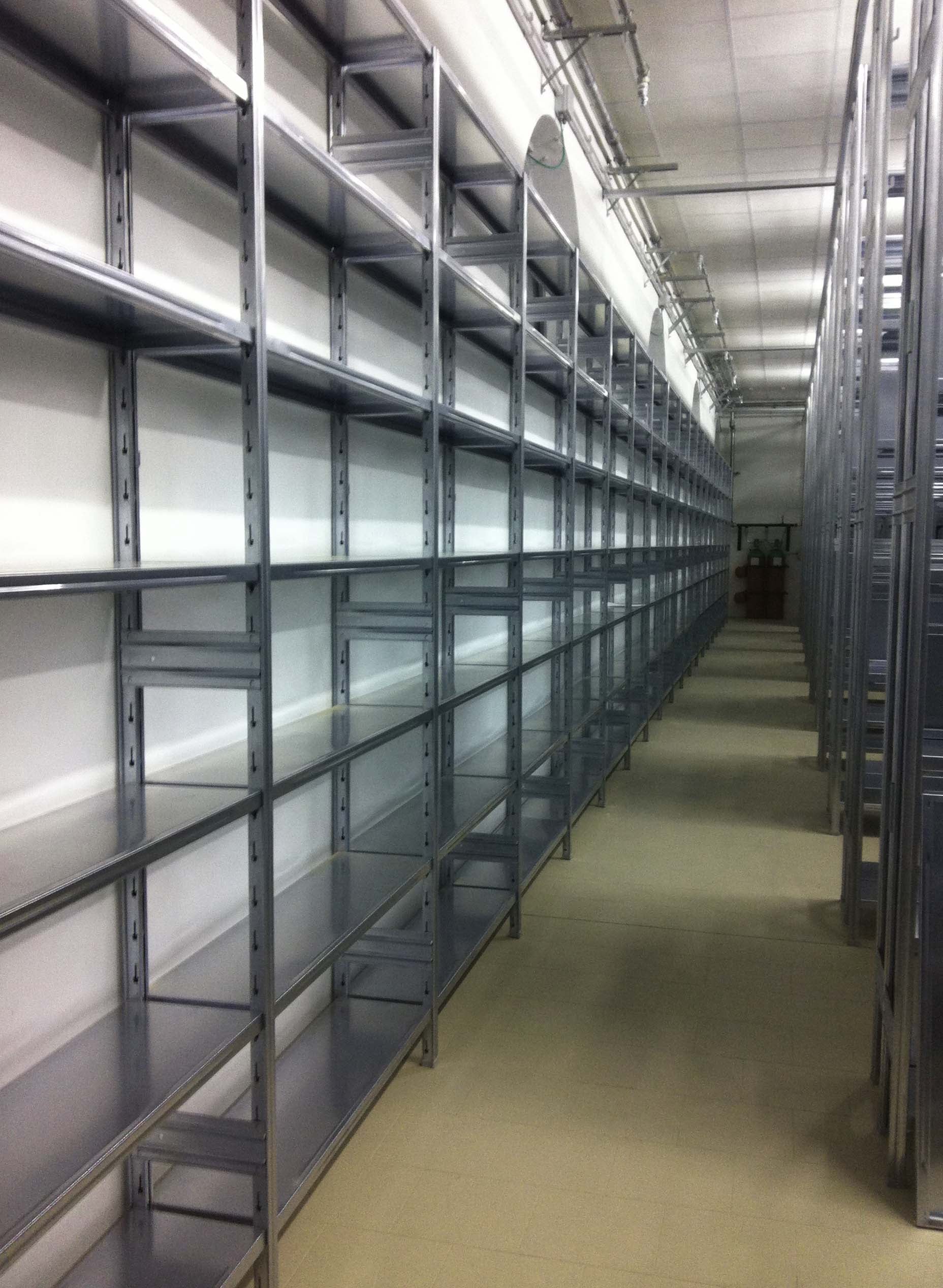 SCAFFALATURA metallica da magazzino Zincata cm. 80x50x200h