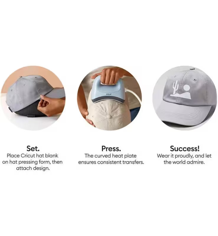 Cricut, 3 Cappellini da baseball per Infusible Ink da personalizzare