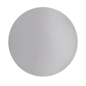 Tavolino da salotto in acciaio smaltato cromato, 41cm, grigio perlato