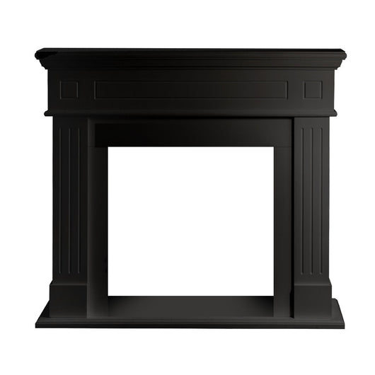 Cornice per camino rivestimento in legno L110xP36xH100 Cambridge Nero