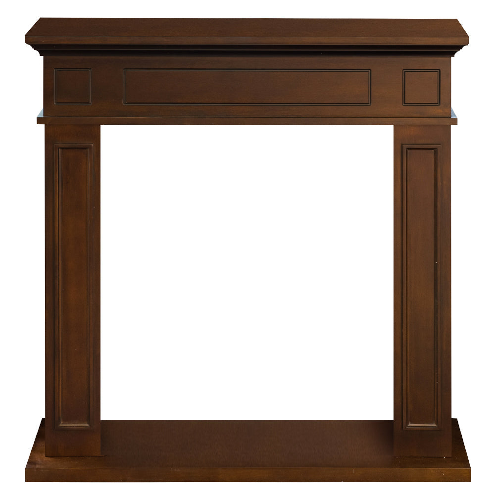 Cornice per camino rivestimento in legno L89,5xH90,5xP28 Jefferson Noce