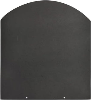 Pedana Salvapavimento per Stufe a Pellet e Legna 100x90 cm in Acciaio Nera
