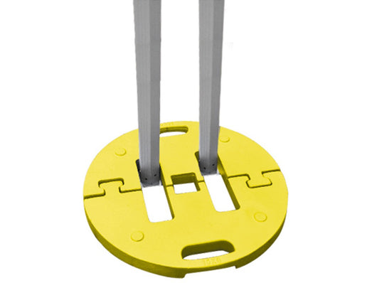 Base per gazebo richiudibile pieghevole universale in acciaio 15 kg gialla
