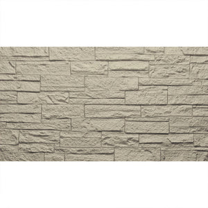 Pannello decorativo effetto pietra mattoni 3D set 12 pz 8,6 mt2 rivestimento murale in PU 120 x 60 x 2,5 Greige Tortora