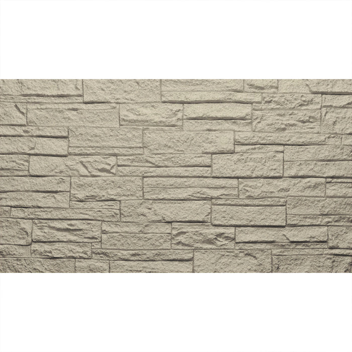 Pannello decorativo effetto pietra mattoni 3D set 12 pz 8,6 mt2 rivestimento murale in PU 120 x 60 x 2,5 Greige Tortora