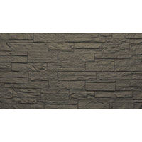 Pannello decorativo effetto pietra mattoni 3D set 12 pz 8,6 mt2 rivestimento murale in PU 120 x 60 x 2,5 Grigio Ardesia