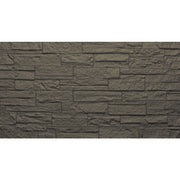 Pannello decorativo effetto pietra mattoni 3D set 12 pz 8,6 mt2 rivestimento murale in PU 120 x 60 x 2,5 Grigio Ardesia