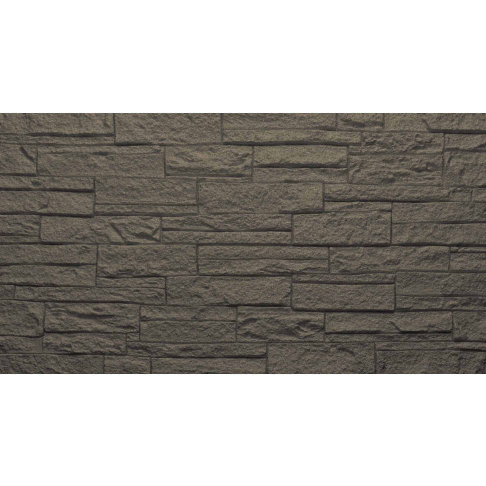 Pannello decorativo effetto pietra mattoni 3D set 12 pz 8,6 mt2 rivestimento murale in PU 120 x 60 x 2,5 Grigio Ardesia