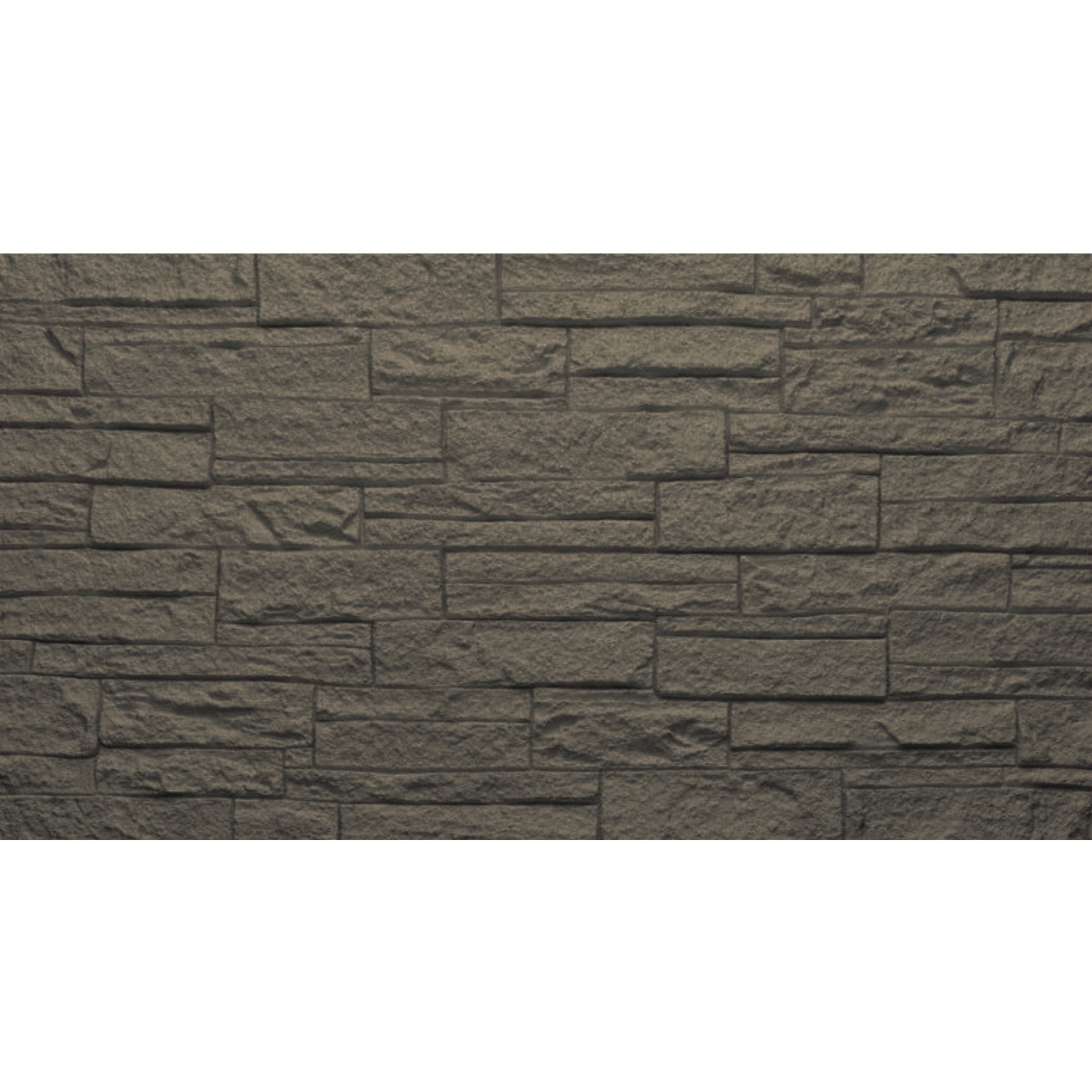 Pannello decorativo effetto pietra mattoni 3D set 12 pz 8,6 mt2 rivestimento murale in PU 120 x 60 x 2,5 Grigio Ardesia