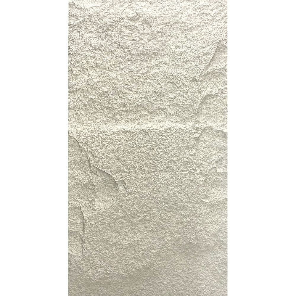 Pannello decorativo effetto roccia pietra 3D set 10 pz 7,2 mt2 rivestimento murale in PU 120 x 60 x 3 Bianco Leccese