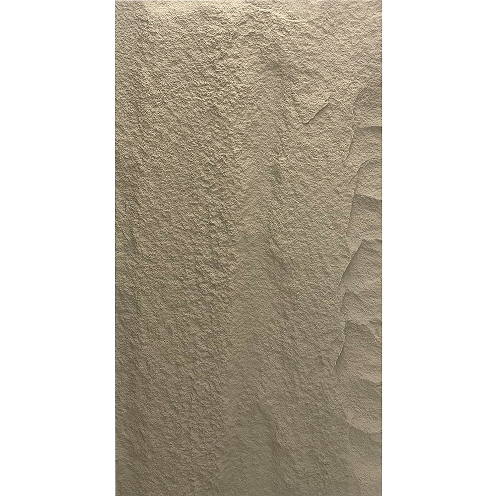 Pannello decorativo effetto roccia pietra 3D set 10 pz 7,2 mt2 rivestimento murale in PU 120 x 60 x 3 Grigio Cemento