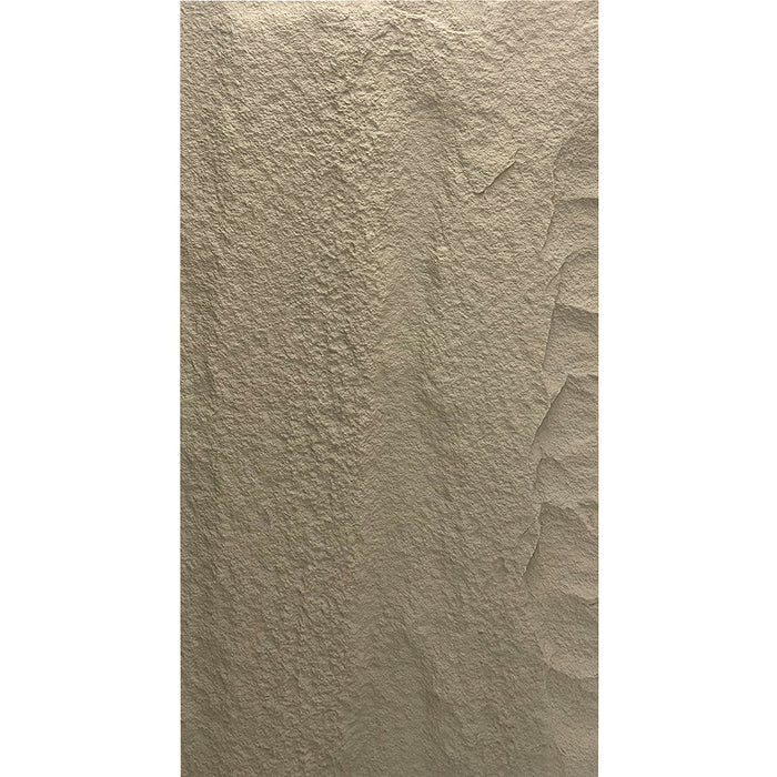 Pannello decorativo effetto roccia pietra 3D set 10 pz 7,2 mt2 rivestimento murale in PU 120 x 60 x 3 Grigio Cemento