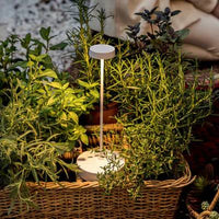 Lampada a led da tavolo Swap Oro opaco ricaricabile e dimmerabile con batteria fino a 12 ore