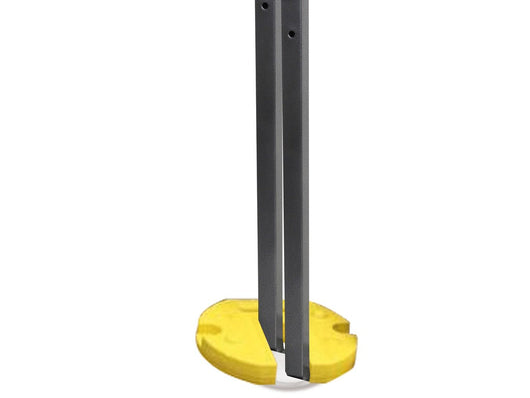 Base per gazebo richiudibile pieghevole universale in acciaio 10 kg gialla