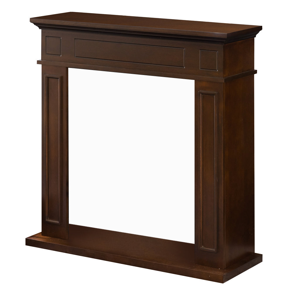 Cornice per camino rivestimento in legno L89,5xH90,5xP28 Jefferson Noce