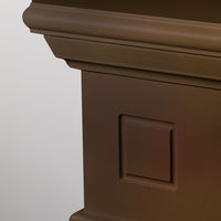 Cornice per camino rivestimento in legno L110xP36xH100 Cambridge Noce