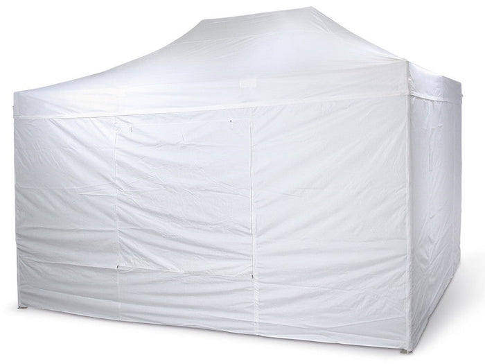 Kit 4 teli laterali di ricambio bianco per gazebo 3 X 4,5 richiudibile Market