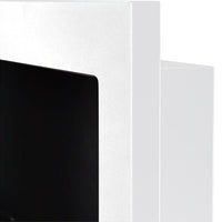 Camino a bioetanolo da parete o incasso Lucca Bianco L 90 x P 12 x H 40