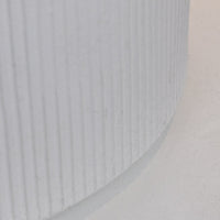 Camino a bioetanolo braciere da giardino da terra per interno esterno MODIGLIANI Bianco Perla d.36 x h56