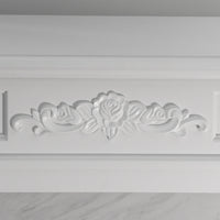 Camino a bioetanolo biocamino da terra TRUMAN Bianco effetto marmo L121 x P38 x H108