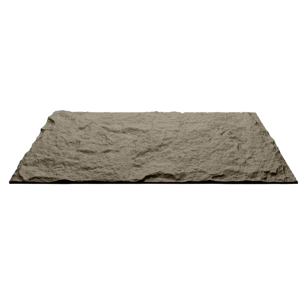 Pannello decorativo effetto roccia pietra 3D set 10 pz 7,2 mt2 rivestimento murale in PU 120 x 60 x 3 Grigio Cemento