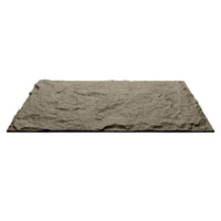 Pannello decorativo effetto roccia pietra 3D set 10 pz 7,2 mt2 rivestimento murale in PU 120 x 60 x 3 Grigio Cemento