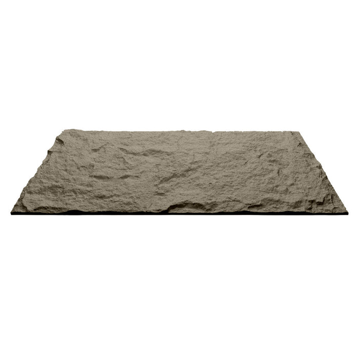 Pannello decorativo effetto roccia pietra 3D set 10 pz 7,2 mt2 rivestimento murale in PU 120 x 60 x 3 Grigio Cemento