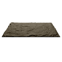 Pannello decorativo effetto roccia pietra 3D set 10 pz 7,2 mt2 rivestimento murale in PU 120 x 60 x 3 Grigio Vulcano