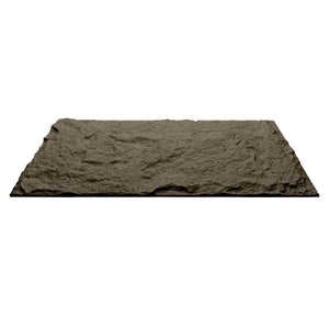 Pannello decorativo effetto roccia pietra 3D set 10 pz 7,2 mt2 rivestimento murale in PU 120 x 60 x 3 Grigio Vulcano