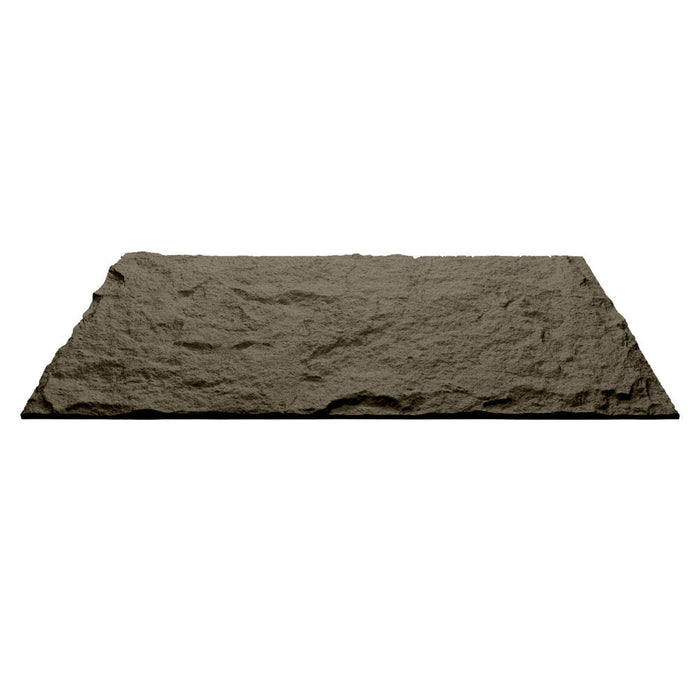 Pannello decorativo effetto roccia pietra 3D set 10 pz 7,2 mt2 rivestimento murale in PU 120 x 60 x 3 Grigio Vulcano