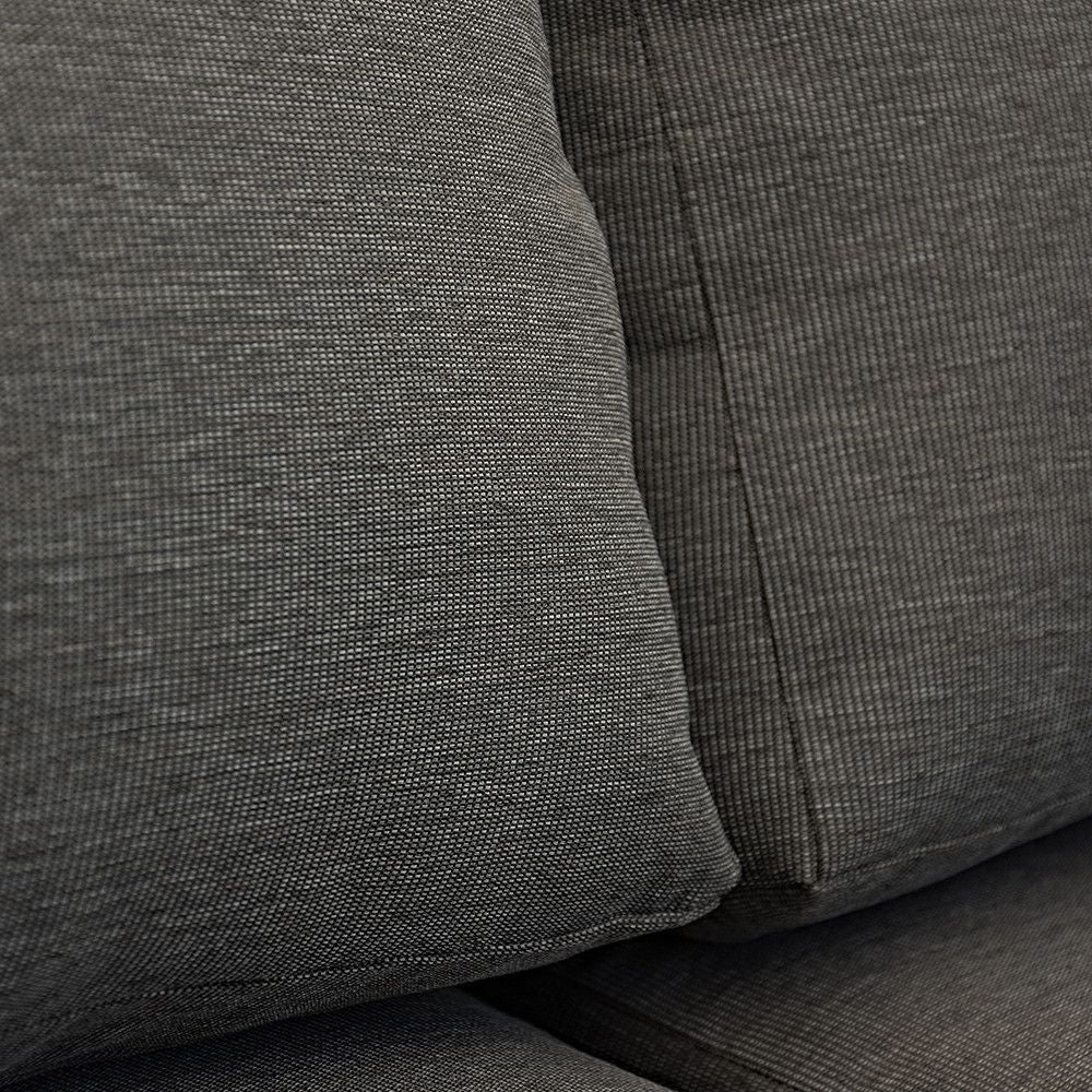 Set salottino Costa del Sol salotto in alluminio ad angolo Bianco e grigio