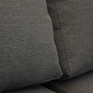 Set salottino Costa del Sol salotto in alluminio ad angolo Bianco e grigio